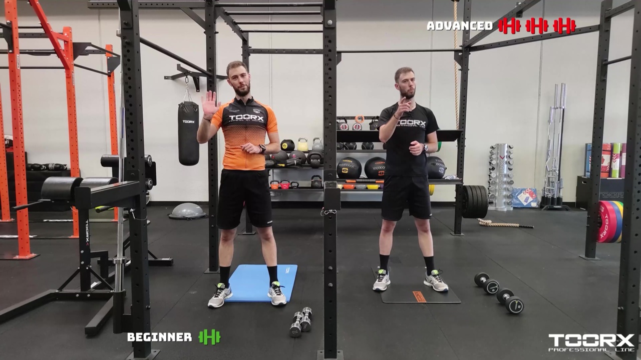 Entrenamiento con mancuernas y Cristiano al cuadrado.